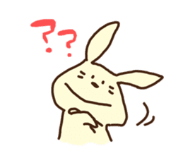 This rabbit's name is OTSUKIMI sticker #1272578