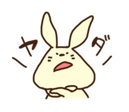 This rabbit's name is OTSUKIMI sticker #1272586