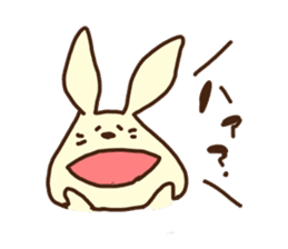 This rabbit's name is OTSUKIMI sticker #1272588