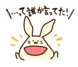 This rabbit's name is OTSUKIMI sticker #1272593