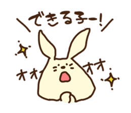 This rabbit's name is OTSUKIMI sticker #1272594