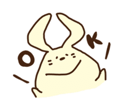 This rabbit's name is OTSUKIMI sticker #1272598
