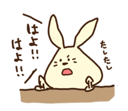 This rabbit's name is OTSUKIMI sticker #1272599