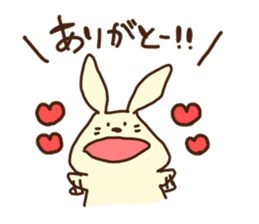This rabbit's name is OTSUKIMI sticker #1272601