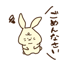 This rabbit's name is OTSUKIMI sticker #1272603