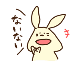 This rabbit's name is OTSUKIMI sticker #1272604