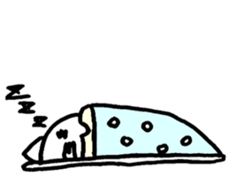 Cat round by white sticker #1272710