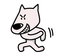 white dog (daily conversations) sticker #1273460