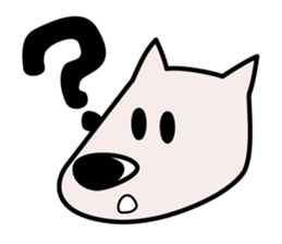 white dog (daily conversations) sticker #1273462