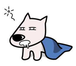 white dog (daily conversations) sticker #1273463