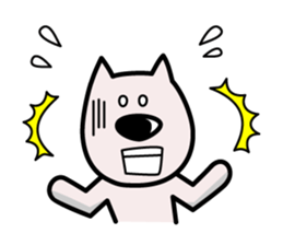 white dog (daily conversations) sticker #1273473