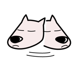 white dog (daily conversations) sticker #1273476