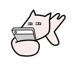 white dog (daily conversations) sticker #1273484