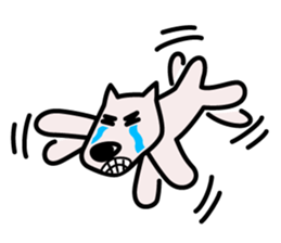 white dog (daily conversations) sticker #1273489