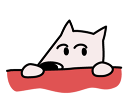 white dog (daily conversations) sticker #1273496