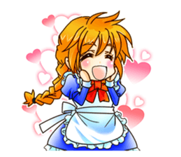 BECAUSE I'M A MAID! Original Version sticker #1273682