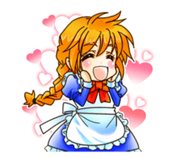 BECAUSE I'M A MAID! Original Version sticker #1273682