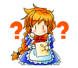 BECAUSE I'M A MAID! Original Version sticker #1273685