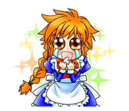 BECAUSE I'M A MAID! Original Version sticker #1273686