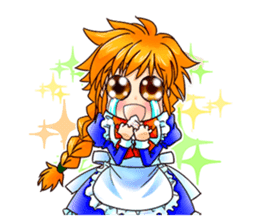 BECAUSE I'M A MAID! Original Version sticker #1273686