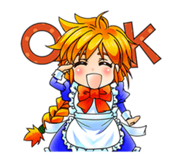 BECAUSE I'M A MAID! Original Version sticker #1273694