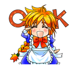 BECAUSE I'M A MAID! Original Version sticker #1273694