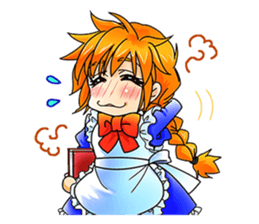 BECAUSE I'M A MAID! Original Version sticker #1273697