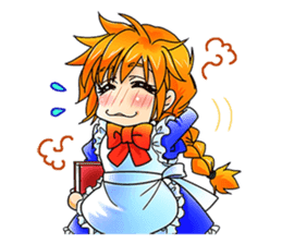 BECAUSE I'M A MAID! Original Version sticker #1273697