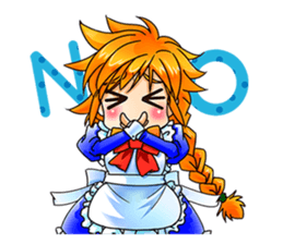 BECAUSE I'M A MAID! Original Version sticker #1273698