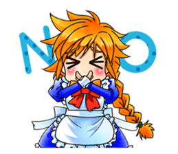 BECAUSE I'M A MAID! Original Version sticker #1273698