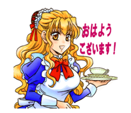 BECAUSE I'M A MAID! Original Version sticker #1273700