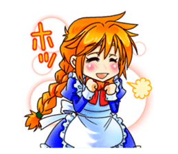 BECAUSE I'M A MAID! Original Version sticker #1273703