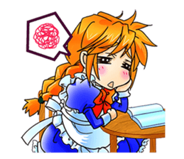 BECAUSE I'M A MAID! Original Version sticker #1273704