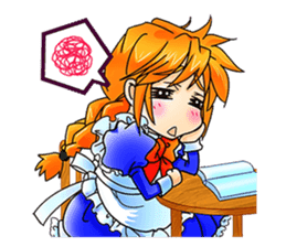 BECAUSE I'M A MAID! Original Version sticker #1273704