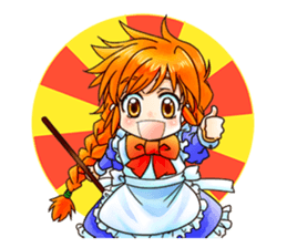 BECAUSE I'M A MAID! Original Version sticker #1273707