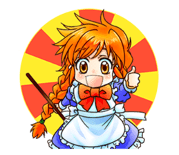 BECAUSE I'M A MAID! Original Version sticker #1273707