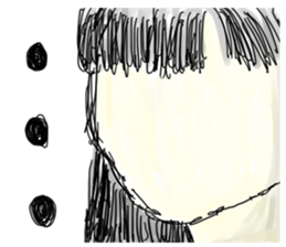 japanese girl bokumaru sticker sticker #1273966