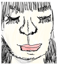 japanese girl bokumaru sticker sticker #1273968