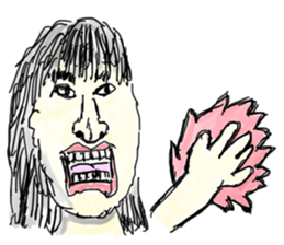 japanese girl bokumaru sticker sticker #1273984