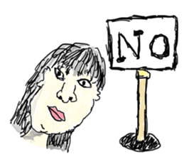 japanese girl bokumaru sticker sticker #1273987