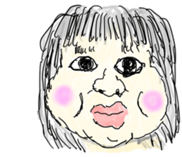 japanese girl bokumaru sticker sticker #1273998