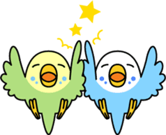 Budgerigar "Sekiseinko-kko" sticker #1274205