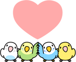 Budgerigar "Sekiseinko-kko" sticker #1274241