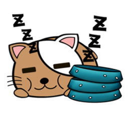 My fat cats sticker sticker #1274572