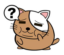 My fat cats sticker sticker #1274581