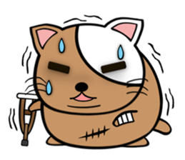 My fat cats sticker sticker #1274586