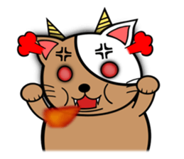 My fat cats sticker sticker #1274587