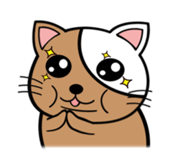 My fat cats sticker sticker #1274589