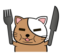 My fat cats sticker sticker #1274591