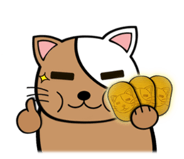 My fat cats sticker sticker #1274592
